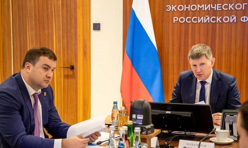 Виталий Хоценко обсудил с главой Минэкономразвития РФ Максимом Решетниковым поддержку омского бизнеса
