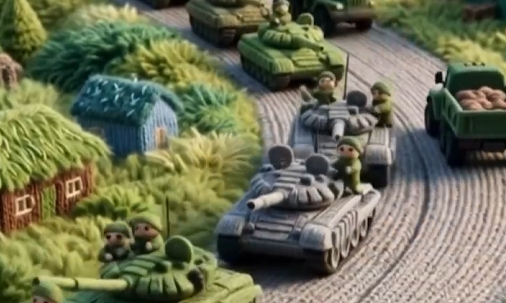 Омский автобронетанковый институт выпустил ролик в вязаном стиле