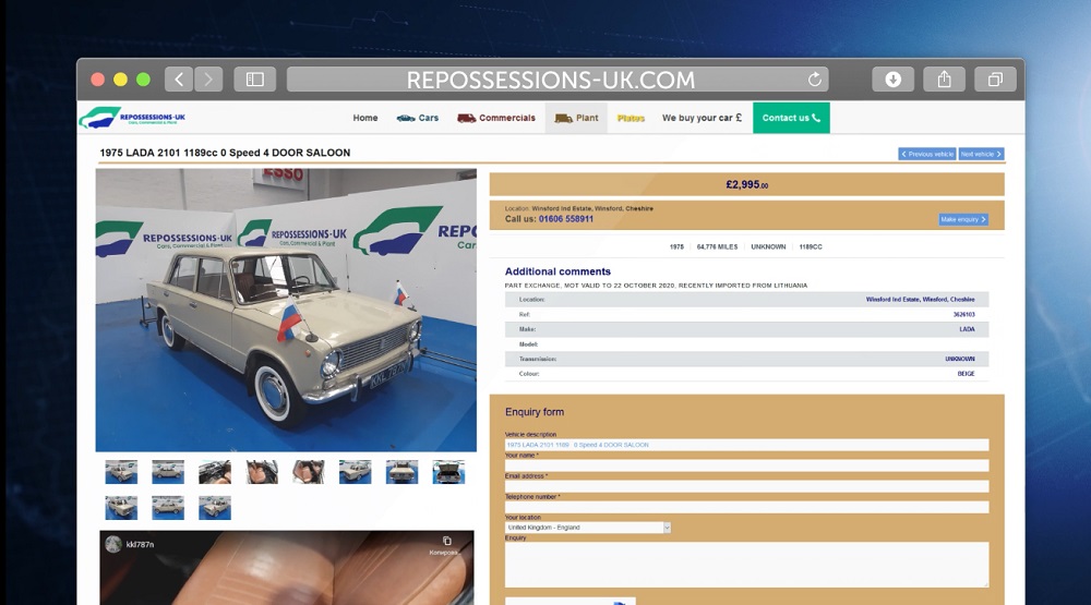 На аукционе в Великобритании продают старые "Жигули"