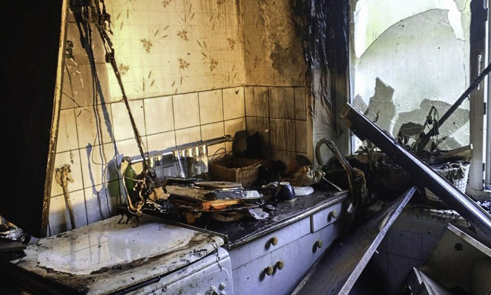 В пятиэтажке Ленинского округа Омска горела квартира