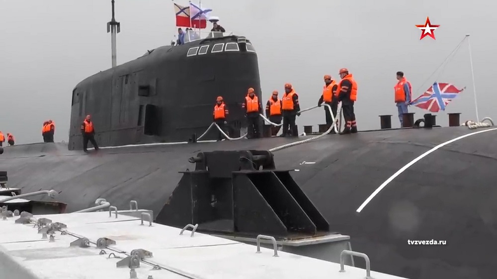 Атомный подводный крейсер "Омск" вернулся на Камчатку