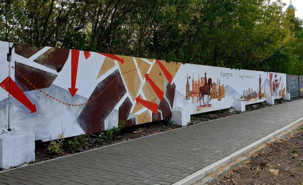 Новое граффити в Омске посвятили маршалу Жукову 