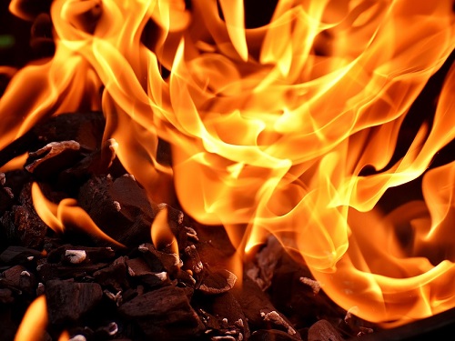 В Омске во время пожара в частном доме погибли два человека