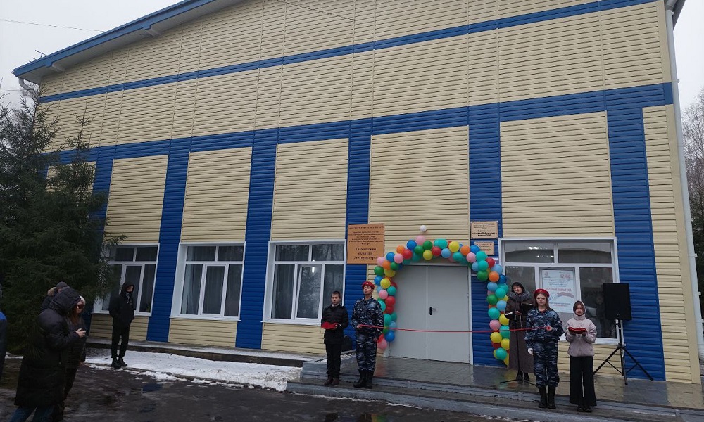 В Большереченском районе Омской области открылся ещё один обновлённый дом культуры
