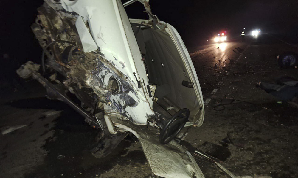 В Омской области УАЗ столкнулся с иномаркой на автодороге Челябинск — Новосибирск