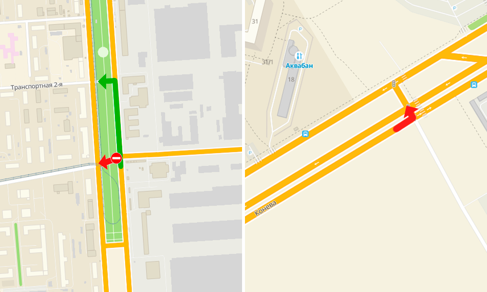 В Омске на двух перекрёстках изменили схемы движения транспорта