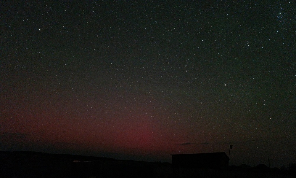 Этой ночью омичи увидели северное сияние 
