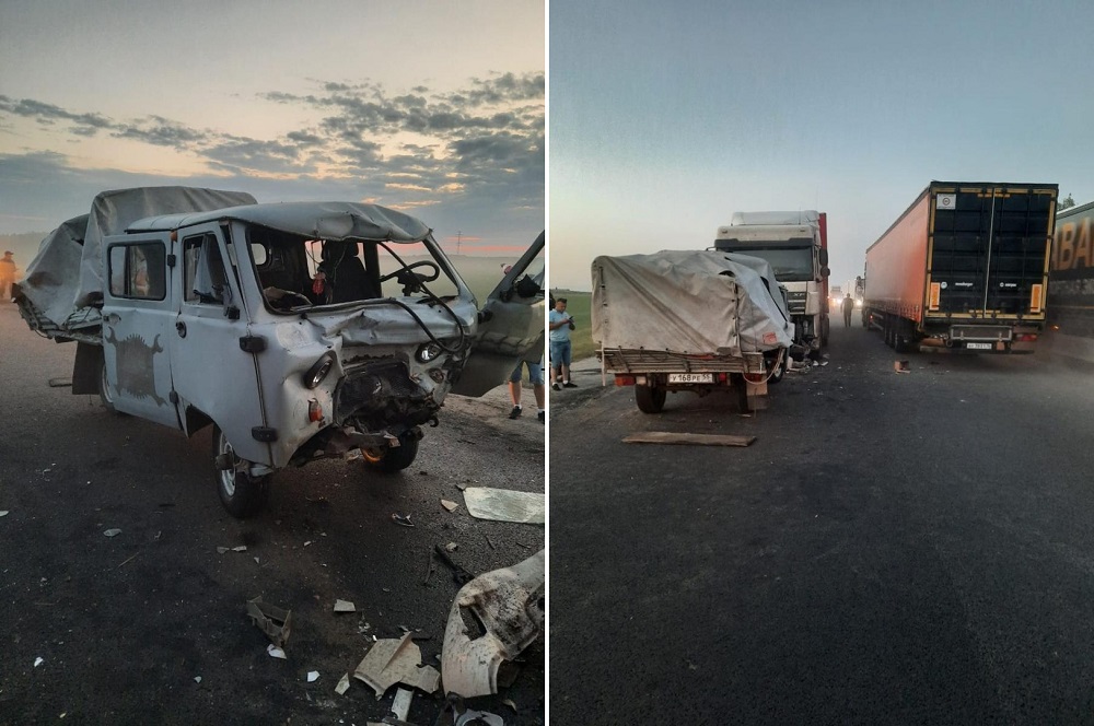 На трассе Челябинск-Омск-Новосибирск произошло тройное ДТП