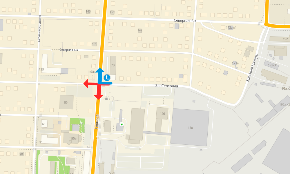 В Омске на перекрёстке 3-я Северная – Герцена запретили поворачивать налево 