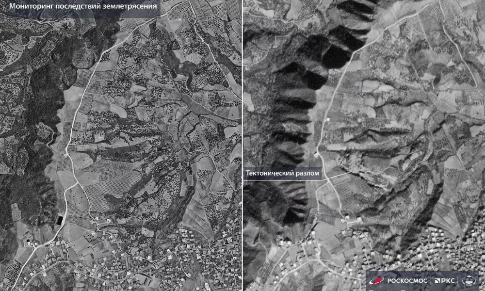 «Роскосмос» опубликовал снимок тектонического разлома в Турции