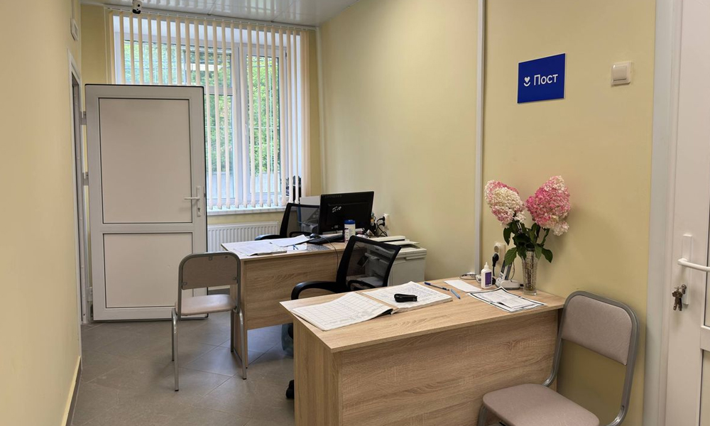 В Омске завершили капитальный ремонт дневного стационара поликлиники МСЧ № 4