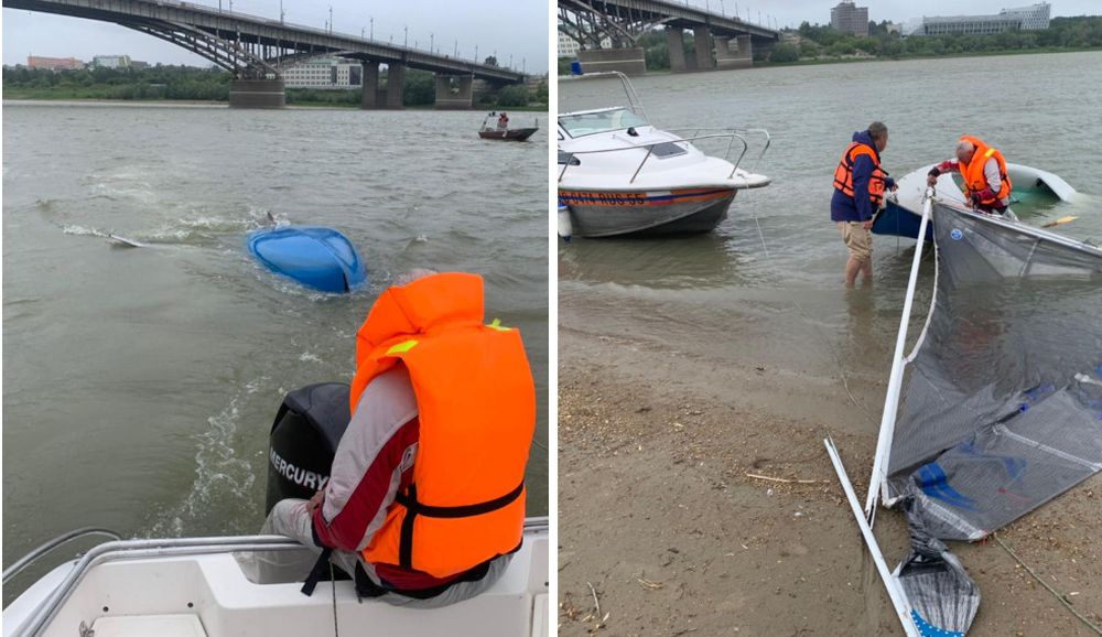 Увидел с балкона: в Омске из Иртыша сотрудники МЧС вытащили мужчину