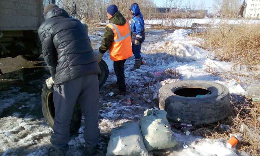 В Омске на переработку отправили 732 тонны шин