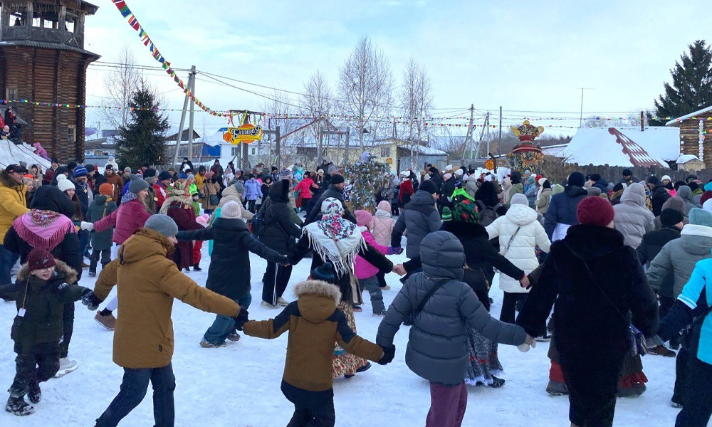 Более 1,5 тысячи гостей собрала Масленица в музее-заповеднике «Старина Сибирская»