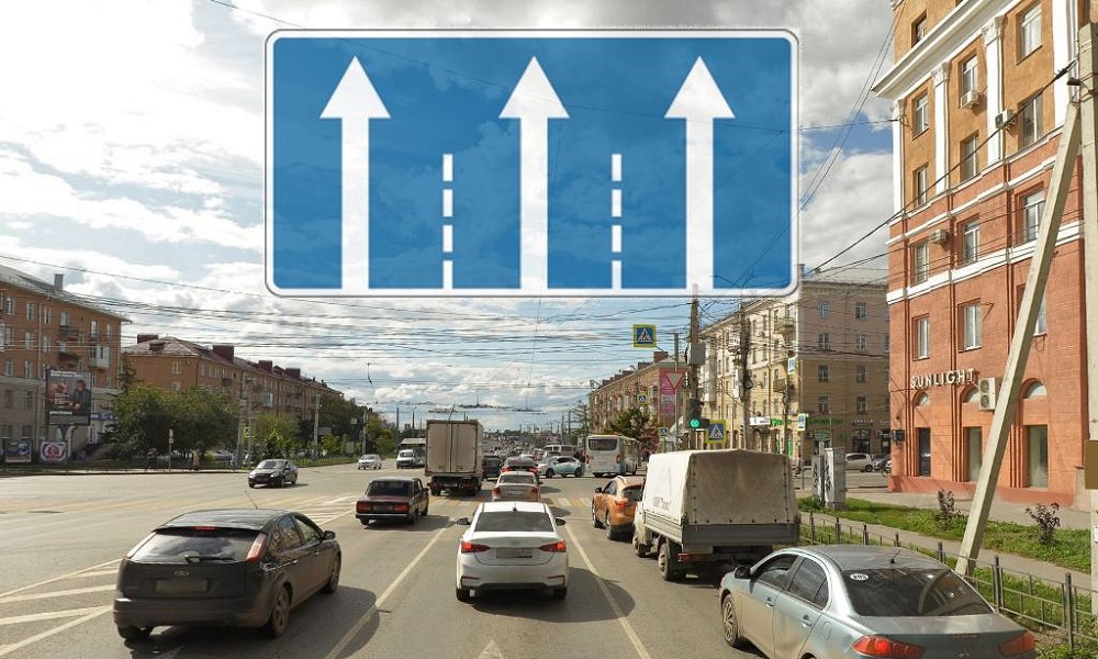 В Омске на улице Масленникова при движении в сторону Ленинградского моста запретили правый поворот 