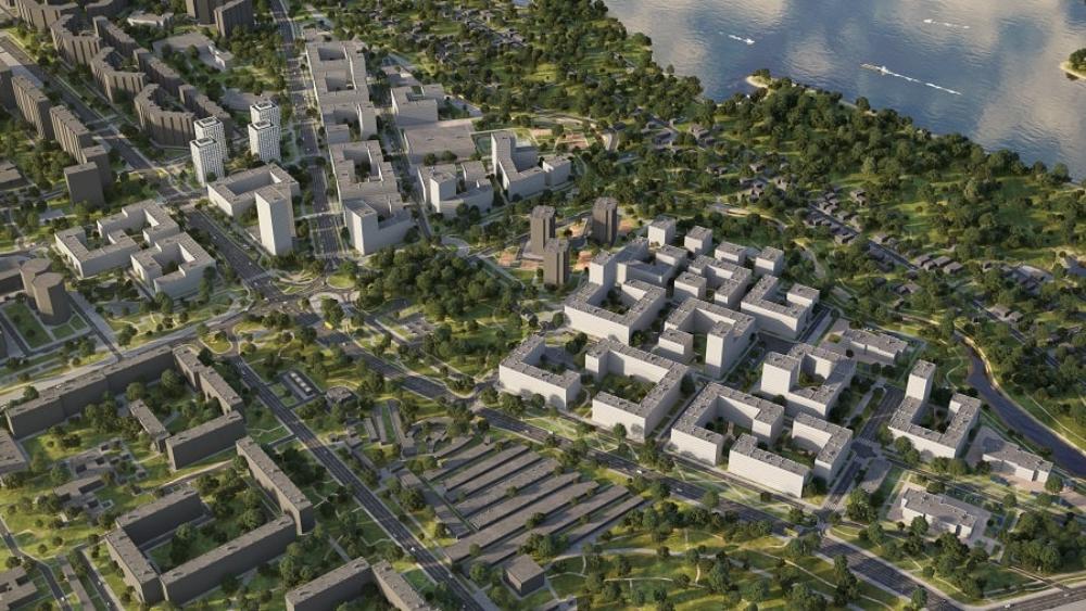 Компания «Брусника» представила мастер-план нового микрорайона на Левобережье [ЭСКИЗЫ]