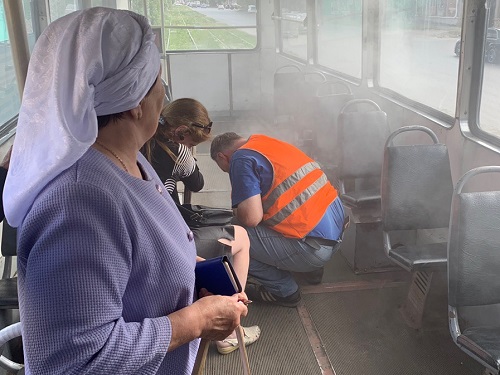 В омском департаменте транспорта прокомментировали задымление в трамвае