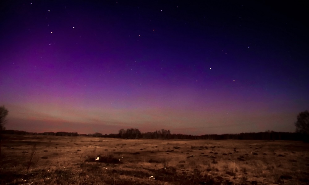 Омичи смогли сфотографировать полярное сияние 