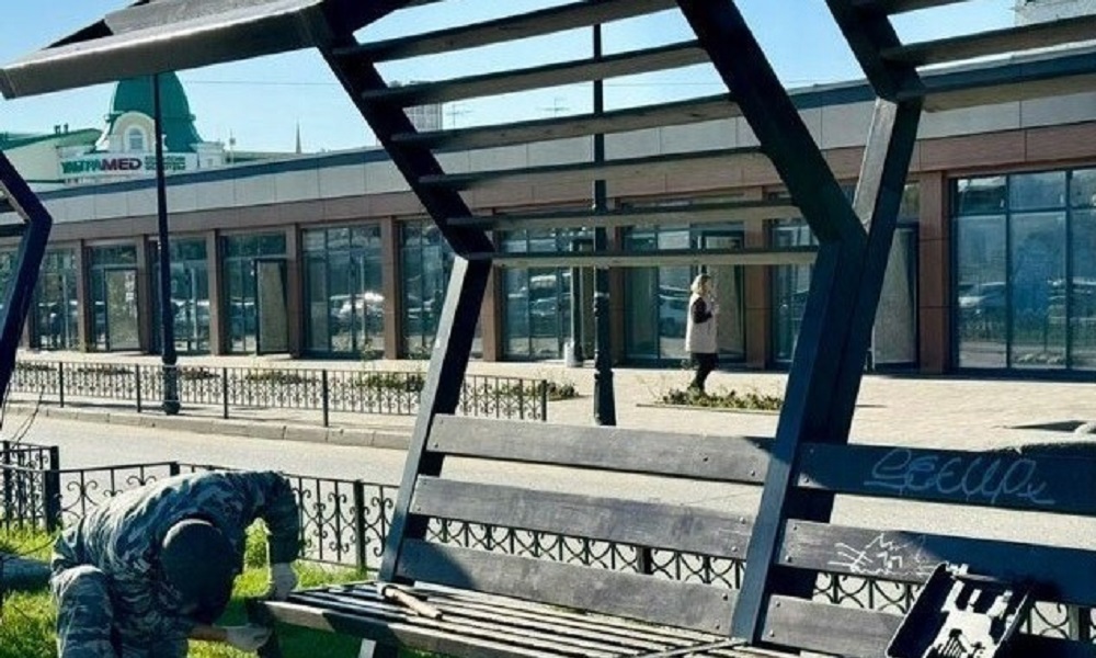 В Омске скейт-парк на Бударина приводят в порядок