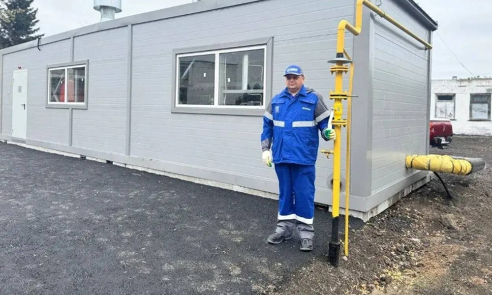 Новую котельную в селе Элита Москаленского района подключили к сетевому газу