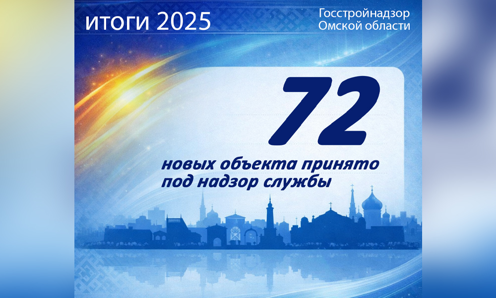 Госстройнадзор Омской области взял на контроль 72 новых объекта в 2025 году