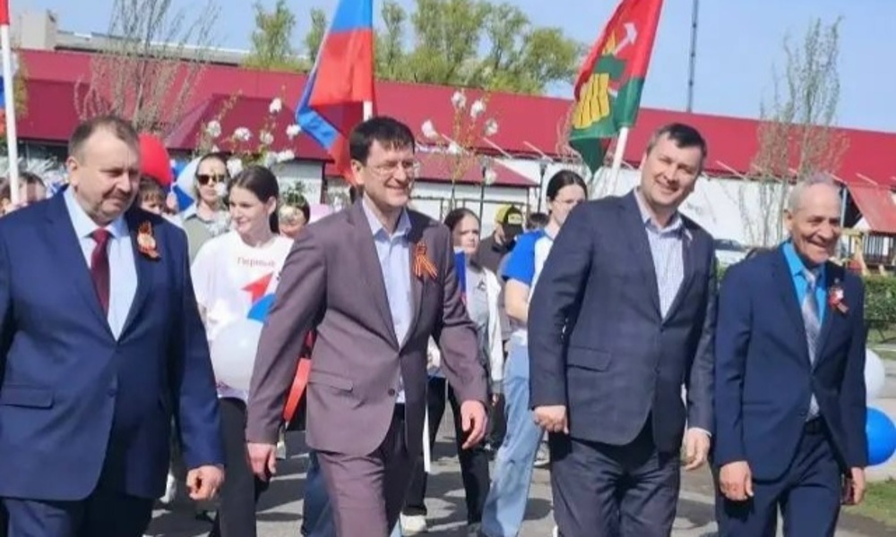 В Москаленском районе Омской области прошло первомайское шествие
