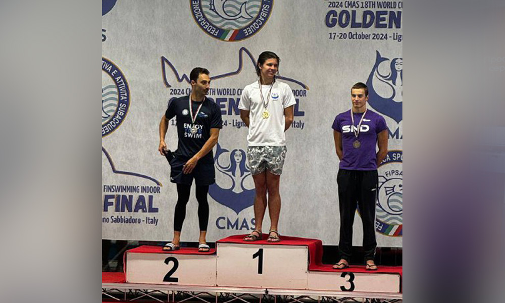 Омич завоевал золото Кубка мира по подводному спорту