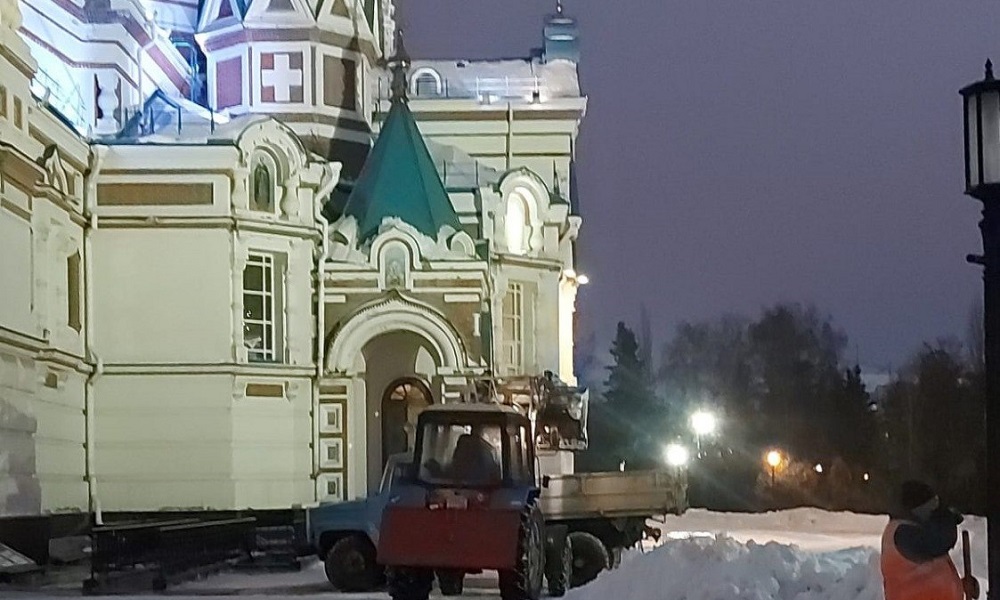 В Омске готовят трассу Рождественского полумарафона