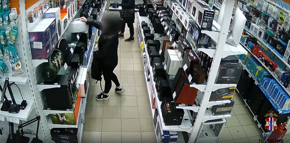 В Омске группа молодых людей воровала из магазина акустические колонки