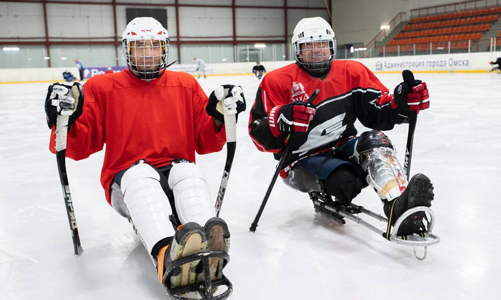 Омские следж-хоккеисты готовятся к Чемпионату России