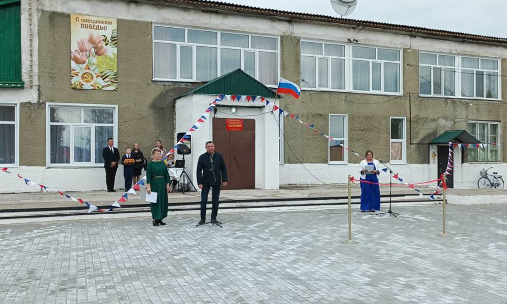 В Омской области благоустроили Георгиевский Дом Культуры