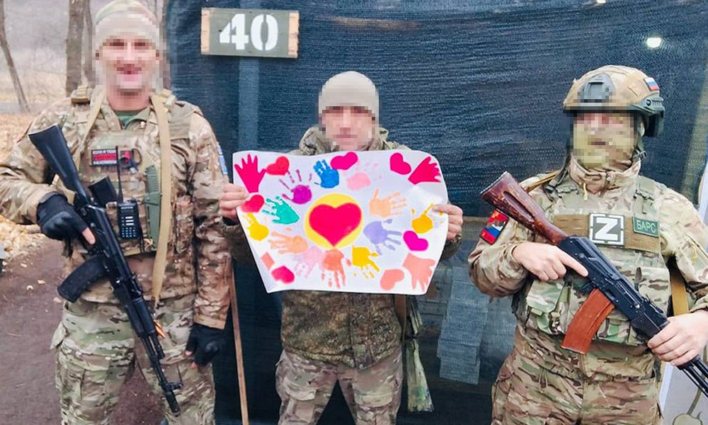 Называевские дошкольники отправили поздравление землякам в зону СВО