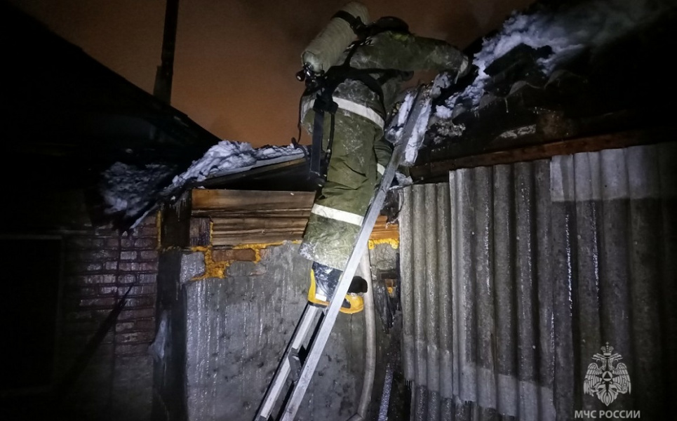 В Омской области сгорел жилой дом 