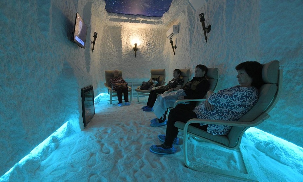 В Омской области на средства гранта открыли соляную комнату