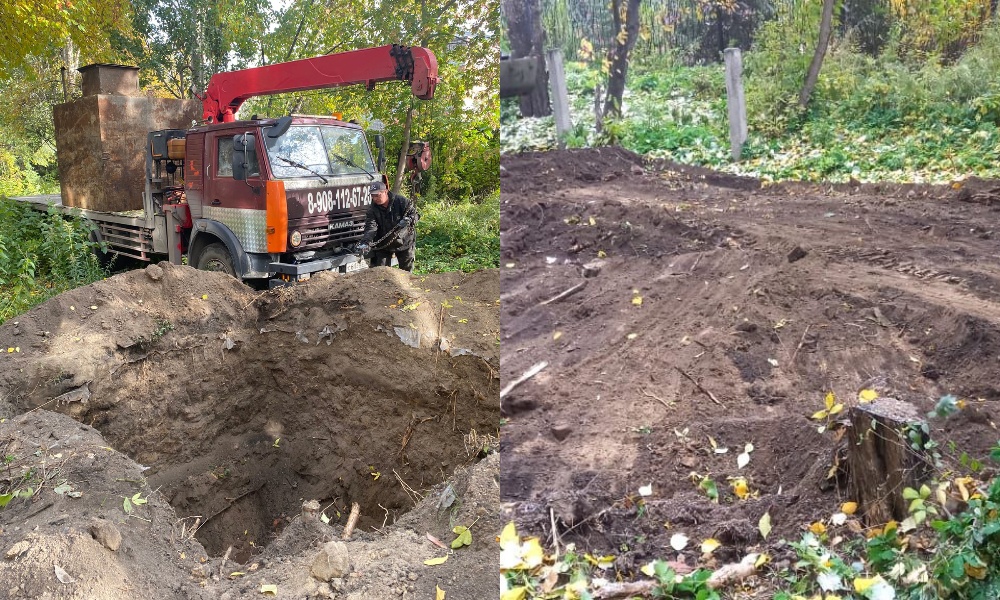 Омич игнорировал судебное решение, но его самовольно построенный подвал всё равно снесли