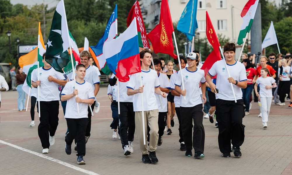 В Омске прошёл международный забег молодёжи стран ШОС