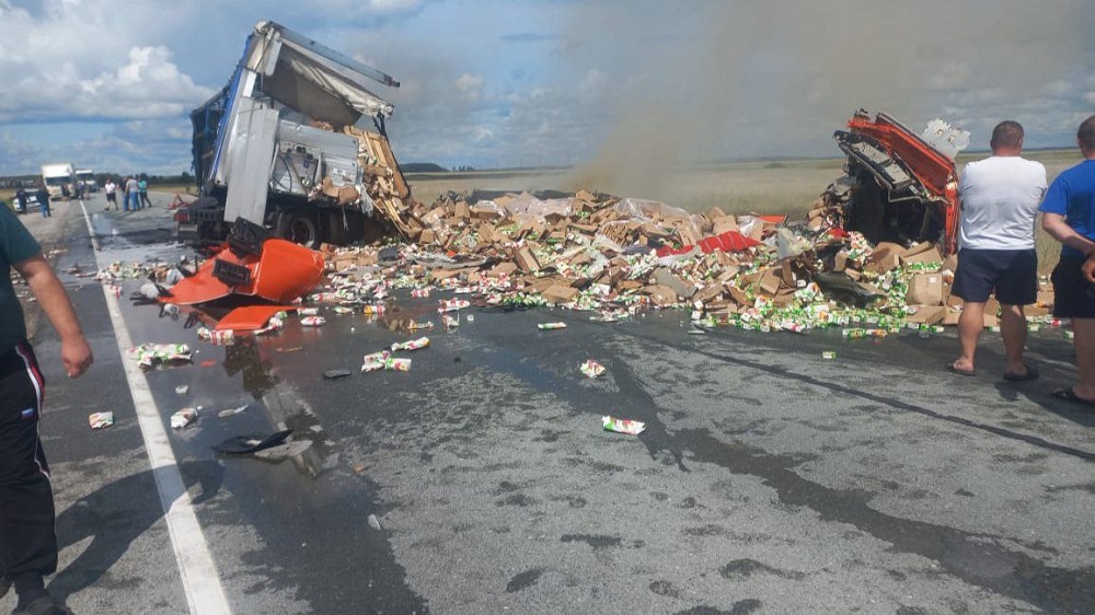 В жуткой аварии на трассе Омск — Новосибирск погиб человек