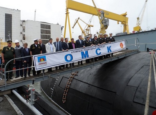 Подводный крейсер "Омск" после ремонта передали Тихоокеанскому флоту