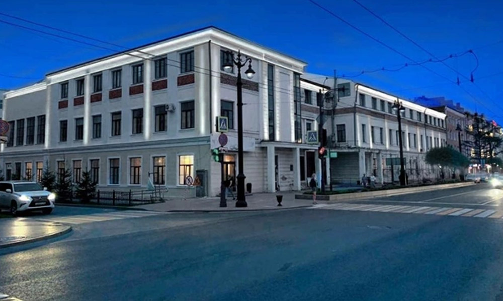 В Омске фасад исторического здания в Центральном округе планируют украсить архитектурной подсветкой