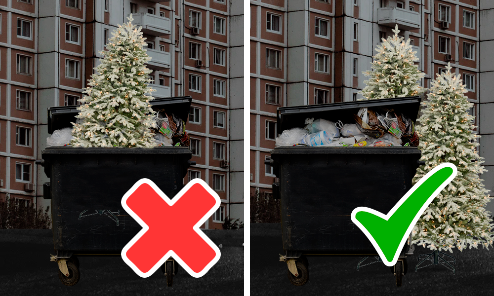 Оператор «Магнит» рассказал омичам о судьбе новогодних ёлок