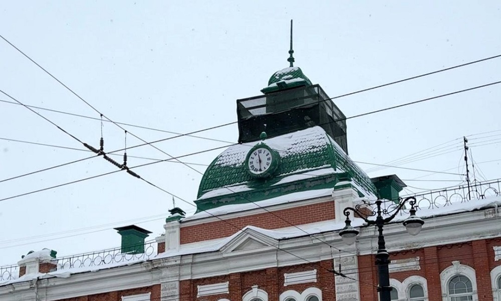 В Омске повторно ищут подрядчика для реставрации башни с часами