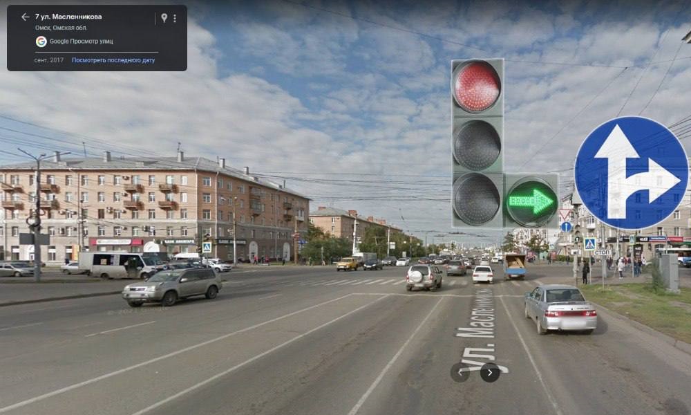 В Омске схема движения на Ленинградской площади изменится с 10 марта