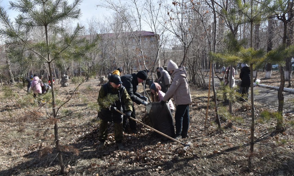 Больше 100 тысяч омичей поучаствовали в городском субботнике