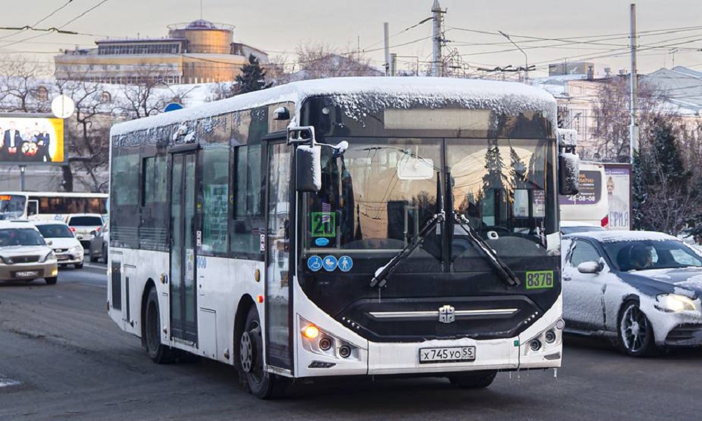 На одном из маршрутов в Омске появились китайские автобусы