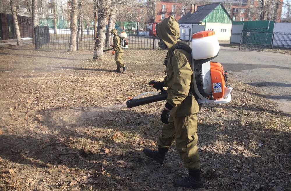 Омск вновь обработали от клещей