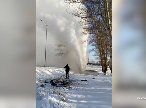На Левобережье Омска произошла серьёзная коммунальная авария