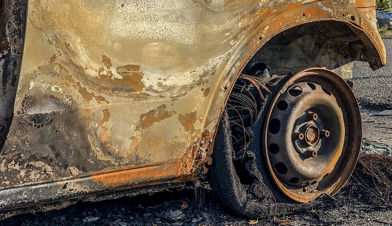 За сутки в Омской  области сгорели 3 автомобиля