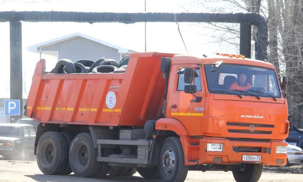 Омичи могут сдать старые шины на переработку