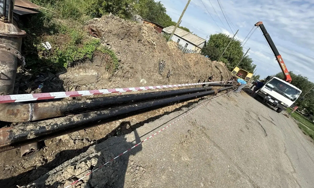 В Русскополянском районе заменили более 500 метров теплотрасс