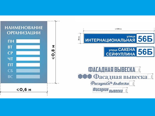 Вывески на омских зданиях приведут в соответствие с едиными стандартами